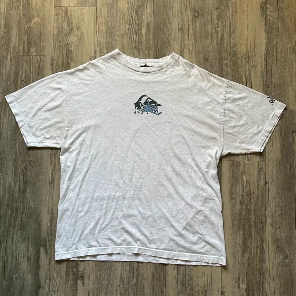Vintage 90s Quicksilver Center Logo T Shirt Size XL SURF SKATE